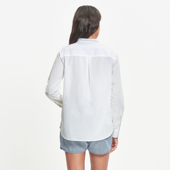 Madewell White Lace-Up Blouse - Picture 2 of 5